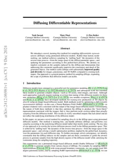 Diffusing Differentiable Representations