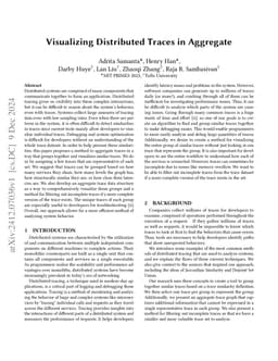 Visualizing Distributed Traces in Aggregate