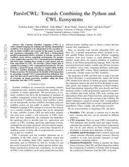 Parsl+CWL: Towards Combining the Python and CWL Ecosystems