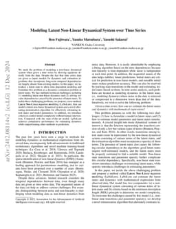 Modeling Latent Non-Linear Dynamical System over Time Series