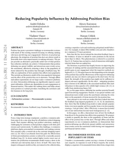 Reducing Popularity Influence by Addressing Position Bias