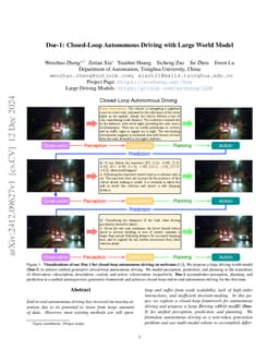 Doe-1: Closed-Loop Autonomous Driving with Large World Model