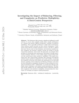 Investigating the Impact of Balancing, Filtering, and Complexity on
  Predictive Multiplicity: A Data-Centric Perspective
