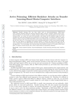 Active Poisoning: Efficient Backdoor Attacks on Transfer Learning-Based
  Brain-Computer Interfaces