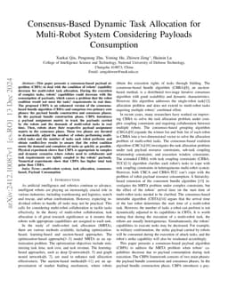 Consensus-Based Dynamic Task Allocation for Multi-Robot System
  Considering Payloads Consumption