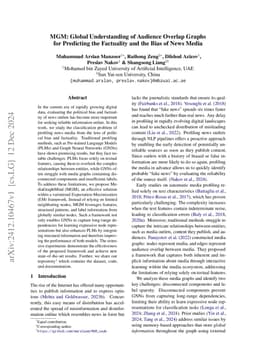 MGM: Global Understanding of Audience Overlap Graphs for Predicting the
  Factuality and the Bias of News Media