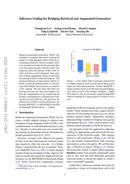 Inference Scaling for Bridging Retrieval and Augmented Generation