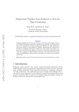 Deployment Pipeline from Rockpool to Xylo for Edge Computing