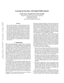 Learning Set Functions with Implicit Differentiation