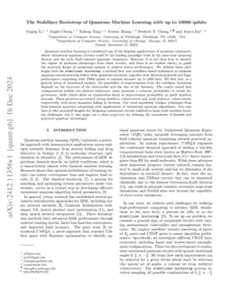 The Stabilizer Bootstrap of Quantum Machine Learning with up to 10000
  qubits