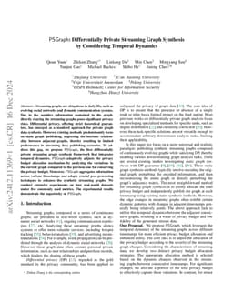 PSGraph: Differentially Private Streaming Graph Synthesis by Considering
  Temporal Dynamics