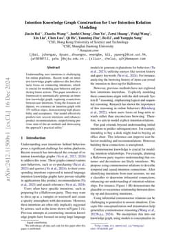 Intention Knowledge Graph Construction for User Intention Relation Modeling