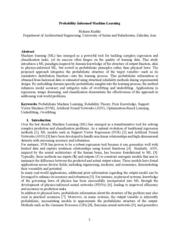 Probabilities-Informed Machine Learning