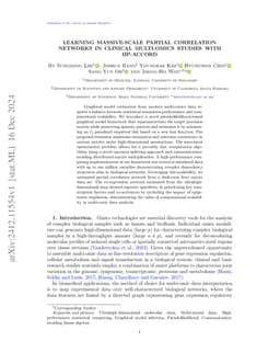 Learning Massive-scale Partial Correlation Networks in Clinical
  Multi-omics Studies with HP-ACCORD