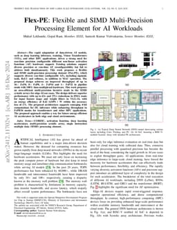 Flex-PE: Flexible and SIMD Multi-Precision Processing Element for AI
  Workloads