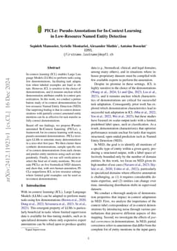 PICLe: Pseudo-Annotations for In-Context Learning in Low-Resource Named Entity Detection