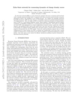 Echo State network for coarsening dynamics of charge density waves