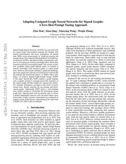 Adapting Unsigned Graph Neural Networks for Signed Graphs: A Few-Shot
  Prompt Tuning Approach