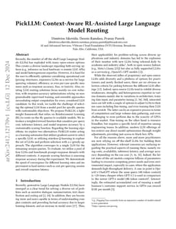 PickLLM: Context-Aware RL-Assisted Large Language Model Routing