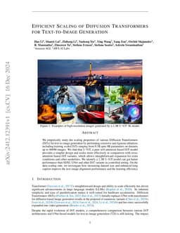 Efficient Scaling of Diffusion Transformers for Text-to-Image Generation