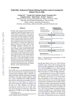 Solid-SQL: Enhanced Schema-linking based In-context Learning for Robust
  Text-to-SQL