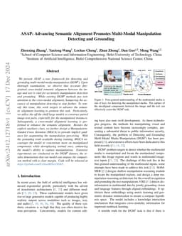 ASAP: Advancing Semantic Alignment Promotes Multi-Modal Manipulation
  Detecting and Grounding