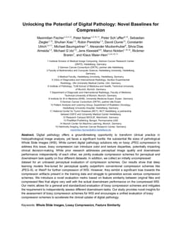Unlocking the Potential of Digital Pathology: Novel Baselines for
  Compression