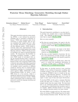 Posterior Mean Matching: Generative Modeling through Online Bayesian
  Inference