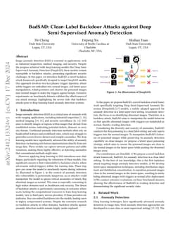 BadSAD: Clean-Label Backdoor Attacks against Deep Semi-Supervised
  Anomaly Detection