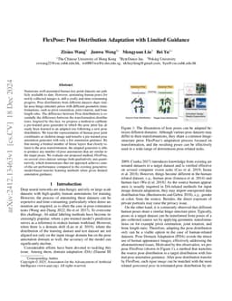 FlexPose: Pose Distribution Adaptation with Limited Guidance
