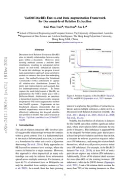 VaeDiff-DocRE: End-to-end Data Augmentation Framework for Document-level Relation Extraction
