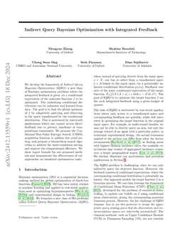 Indirect Query Bayesian Optimization with Integrated Feedback