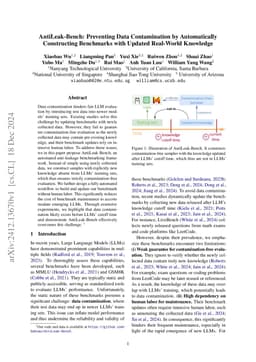 AntiLeak-Bench: Preventing Data Contamination by Automatically
  Constructing Benchmarks with Updated Real-World Knowledge