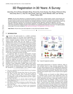 3D Registration in 30 Years: A Survey