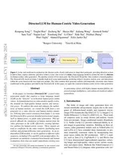DirectorLLM for Human-Centric Video Generation