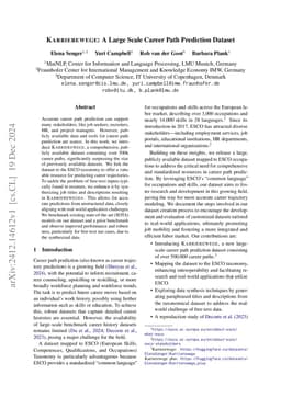 KARRIEREWEGE: A Large Scale Career Path Prediction Dataset