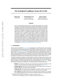 On Verbalized Confidence Scores for LLMs