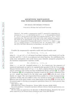 Asymptotic Equivalence for Nonparametric Regression