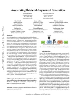 Accelerating Retrieval-Augmented Generation