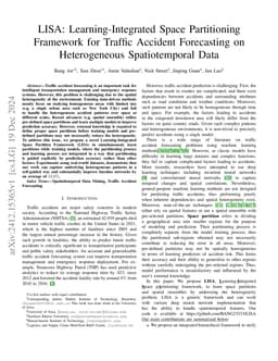 LISA: Learning-Integrated Space Partitioning Framework for Traffic
  Accident Forecasting on Heterogeneous Spatiotemporal Data