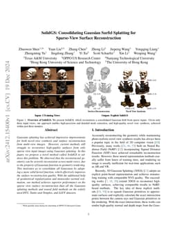 SolidGS: Consolidating Gaussian Surfel Splatting for Sparse-View Surface
  Reconstruction
