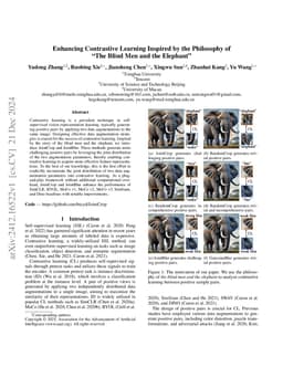 Enhancing Contrastive Learning Inspired by the Philosophy of "The Blind Men and the Elephant"