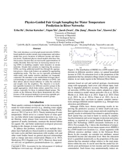 Physics-Guided Fair Graph Sampling for Water Temperature Prediction in
  River Networks