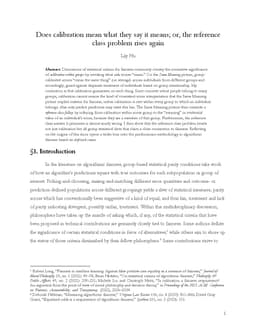 Does calibration mean what they say it means; or, the reference class problem rises again