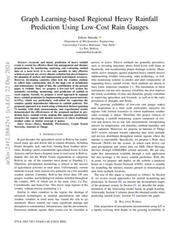 Graph Learning-based Regional Heavy Rainfall Prediction Using Low-Cost
  Rain Gauges