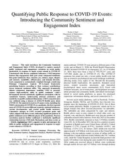 Quantifying Public Response to COVID-19 Events: Introducing the
  Community Sentiment and Engagement Index