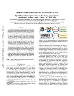 LLM-Powered User Simulator for Recommender System