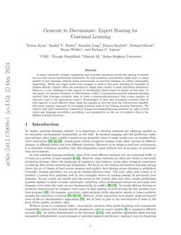 Generate to Discriminate: Expert Routing for Continual Learning