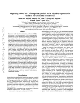 Improving Pareto Set Learning for Expensive Multi-objective Optimization via Stein Variational Hypernetworks