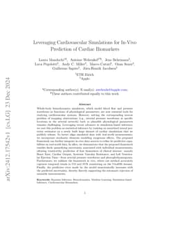 Leveraging Cardiovascular Simulations for In-Vivo Prediction of Cardiac
  Biomarkers